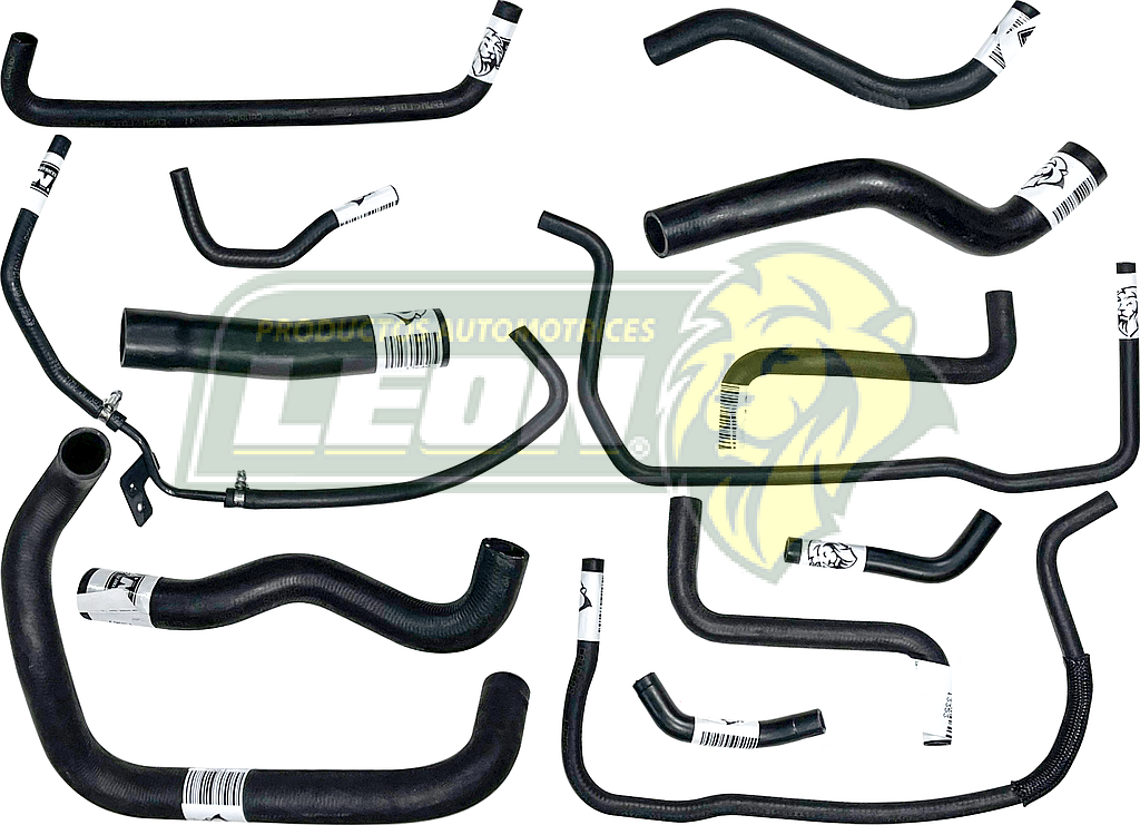 MANGUERAS MOLDEADAS DE ENFRIAMIENTO G.M. SPARK, BEAT 1.2L 11-21 (KIT c/14 pzas.) LEÓN