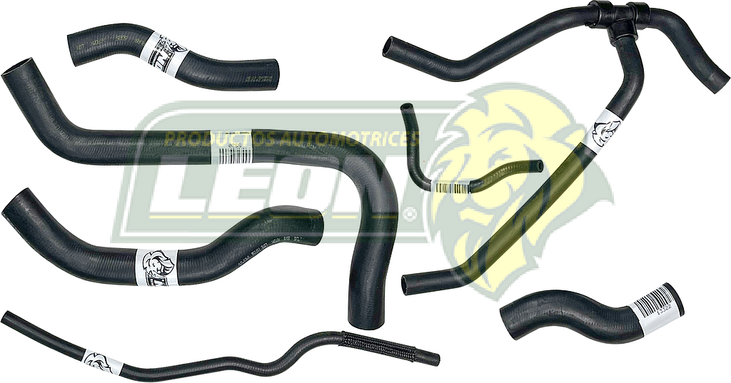 MANGUERAS MOLDEADAS DE ENFRIAMIENTO G.M. OPTRA 2.0L 06-10 (KIT c/7 pzas.) LEÓN