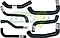 MANGUERAS MOLDEADAS DE ENFRIAMIENTO VW POINTER 1.8L 98-10 (KIT c/7 pzas.) LEÓN