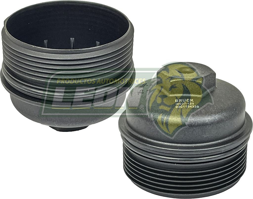 TAPA FILTRO DE ACEITE SEAT IBIZA 09-17 1.6L, ALTEA 1.4TSI 05-15, AUDI A3 1.4TFSI 04-12 BRUCK