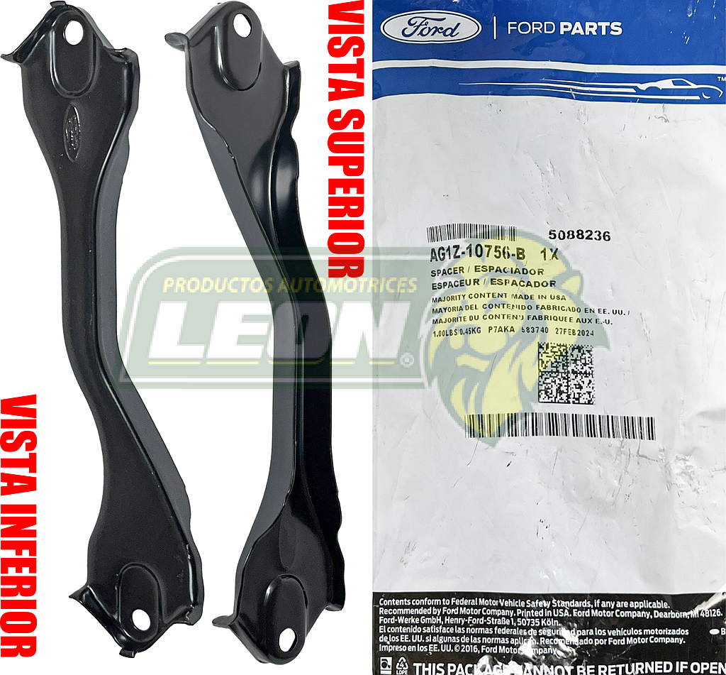 SOPORTE BATERIA FORD EXPLORER 09-19, FLEX 09-19, TAURUS 09-19, LINCOLN MKS 09-16, MKT 10-19, MERCURY SABLE 2009 (AG1Z10756B, 10756, AG1Z-10756-A, AG1Z-10756-B) ORIGINAL