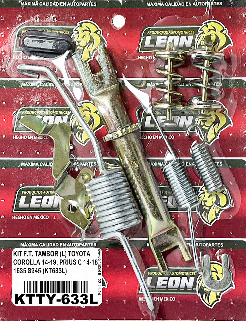 KIT F.T. TAMBOR (L) TOYOTA COROLLA 14-19, PRIUS C 14-18 1635 S945 (KT633L)