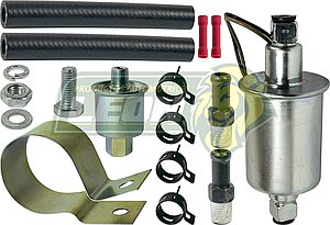 BOMBA GASOLINA REPUESTO UNIVERSAL 12V,  AMP 2, 80 LPH (320E, E8016, P74029, P12K) (TIPO FILTRO) INJEKTION