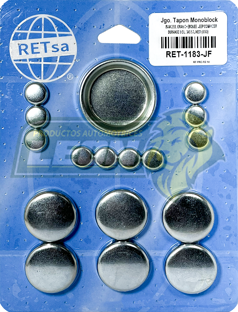 JUEGO SELLO MONOBLOCK DODGE RAM 2500, DURANGO 8C M.345 5.7 HEMI, JEEP CHEROKEE, COMMANDER