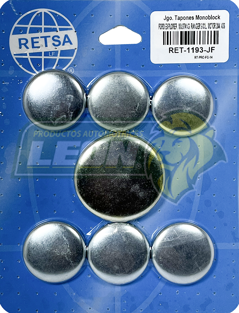 JUEGO SELLO MONOBLOCK FORD AEROSTAR, EXPLORER, MUSTANG, RANGER 90-08 6C. M.244 4.0L