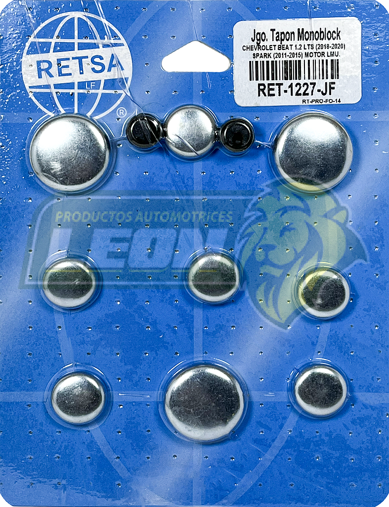 JUEGO SELLO MONOBLOCK G.M. BEAT 1.2L 18-20, SPARK 11-15 MOTOR LMU