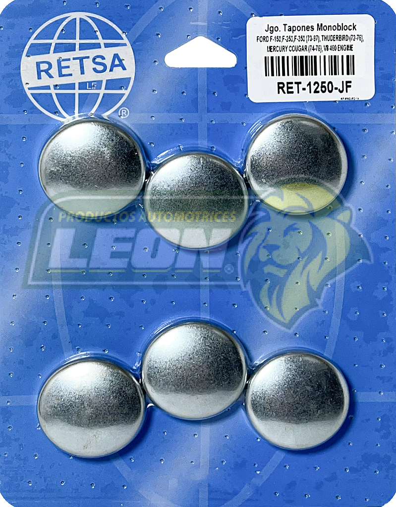 JUEGO SELLO MONOBLOCK FORD F150, F250, F350 73-97, THUDERBIRD 72-76, MERCURY COUGAR 74-76 V8 M.460