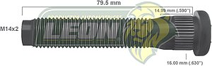 BIRLO RUEDA FORD TRITON F350, F450 99-04 R.T. 14x2.0x79.5 mm (3173)