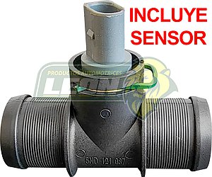 CONECTOR RADIADOR, INFERIOR VW TIGUAN 2.0L TURBO 09-18 C/SENSOR TEMP (120-065)