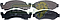 BALATA F.D. FORD F200 86-91, F150 75-84, THUNDERBIRD 6C 3.8L 74-79, MERCURY GRAND MARQUIS 8C 4.6L 75-78, CROWN VICTORIA 76-78, LINCOLN MARK 8C 5.4L 77-79, TOWN CAR 8C 4.6L 1979, 6C 4.6L 73-79 (788D360, 7013D92, 788D50, 7013AD50) R.D.