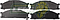 BALATA F.D. NISSAN PATHFINDER 6C 3.3L 87-94, D21 4C, 6C 2.4L 86-94, D22 4C 2.4L 93-15, NP300 4C 2.4L 10-15, 4C 2.5L 11-15, FRONTIER 4C 2.4L 98-15, URVAN 4C 2.4L 00-01 VAN 87-88, HIKARI NINJA 88-92 (7228D333) R.T.