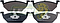 BALATA F.D. VW BEETLE 4C 2.0L 98-05, 4C 1.8L 00-05, DERBY 4C 1.8L 01-09, 4C 2.0L 00-07, GOLF 4C 2.0L 00-07, JETTA 4C 1.9L 06-12, 4C 2.0L 99-14, LUPO 4C 1.6L 05-09, POLO 4C 1.6L 03-07, 4C 1.2L 13-14, 4C 1.8L 2015, UP! 3C 1.0L 2016, SEAT LEON 4C 1.8L 01-09, IBIZA 4C 16L 04-09, CORDOBA 4C 1.6L 04-09 R.D.