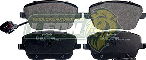 BALATA F.D. VW POLO 03-07 4C 1.6L, SEAT IBIZA 4C 2.0L 03-08, 4C 1.8L 02-08, CORDOBA 4C 2.0L 03-07 (8555D1437) R.D. (INCLUYE SEGUROS Y TORNILLOS)