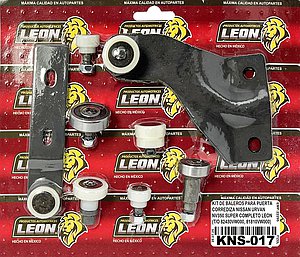 KIT DE BALEROS PARA PUERTA CORREDIZA NISSAN URVAN NV350 SUPER COMPLETO LEON (TIPO ORIGINAL 82430VW000, 81810VW000)
