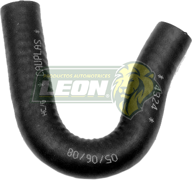 MANGUERA REFRIG. VW POINTER L4 1.8L 98-02, PASSAT TURBO DIESEL 2.0 (RADIADOR DE ACEITE A TUBO) (3251210632) Ø: 14 mm, L: 100x100 mm, LONGITUD: 200 mm