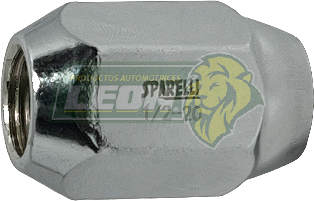 TUERCA CROMADA PLACACERO 1/2-20H. LL.13/16 L: 36 mm (CORTA)
