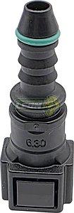 CONECTOR FILTRO GASOLINA RECTO, 180° Ø: 6.3 (ID6)