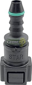 CONECTOR FILTRO GASOLINA RECTO, 180° Ø: 7.89 (ID6)