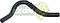 MANGUERA CALEFACCION TOYOTA YARIS L4 1.3L 04-05 (SALIDA) Ø: 16 mm, L: 200x300 mm, LONGITUD: 430 mm