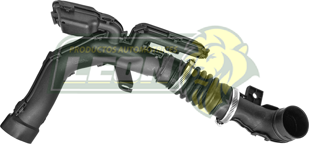 MANGUERA TOMA DE AIRE NISSAN VERSA 12-19 1.6L, MARCH 1.6L 12-23 (INCLUYE ABRAZADERA Y RESONADOR)