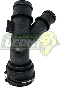 CONECTOR RADIADOR SUPERIOR VW GOLF 1.8L 15-18, GTI 2.0L 15-18, SPORTWAGEN 1.8L 15-19, AUDI A3 1.8L 15-16, A3 2.0L 17-20, A3 QUATTRO 2.0L 15-20, TT QUATTRO 2.0L 16-18 (120-203, 5Q0122291DA, 5Q0122101FR)