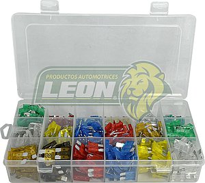 ESTUCHE DE FUSIBLES TIPO CLAVIJA, NORMAL 5, 7.5, 10, 15, 20, 25, 30 // MINI 5, 10, 15, 20, 25, 30 // MICRO 10, 15, 20, 25, 30 (600 pzas)