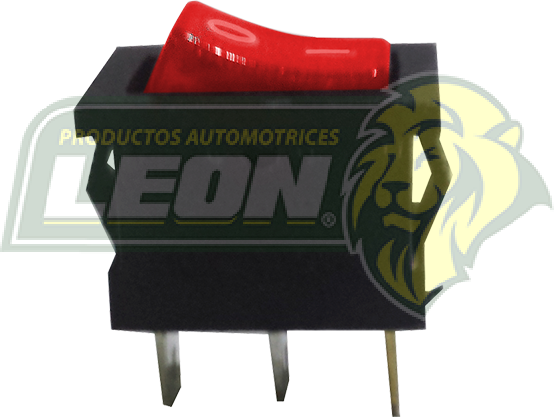 SWITCH TECLA MINI ROJA ON/OF RECTANGULAR 1 PASO 3T. (2.1X2.4CM)
