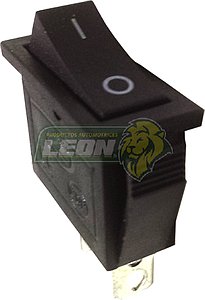 SWITCH DE TECLA MEDIANO 1 PASO RECTANGULAR ON/OFF 3T.