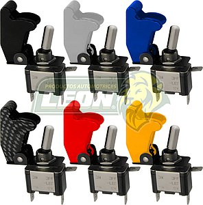 SWITCH DE 1 PASO CON PROTECTOR COLOR (60050, 60048)