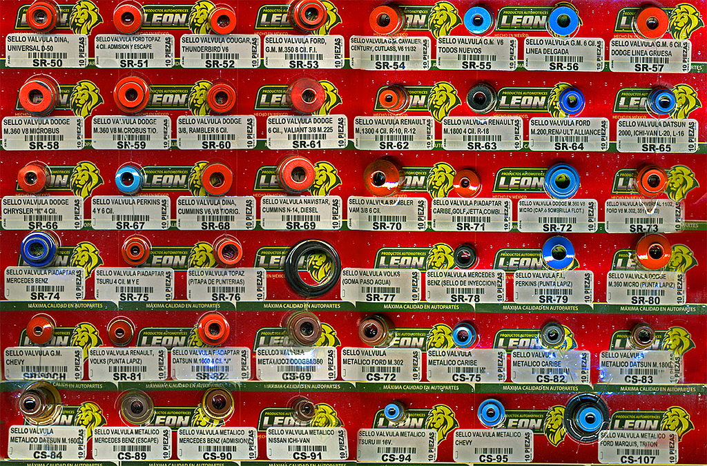 MUESTRARIO DE SELLOS DE VALVULA VARIOS MODELOS