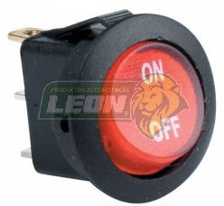 SWITCH TECLA REDONDO C/LUZ ON-OFF COLOR (AZUL, VERDE, ROJO, AMARILLO)