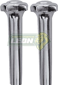 SEGURO o BOTON DE PUERTA FORD CROMADO T/O CABEZA HEXAGONAL (JGO. c/2 pz.)