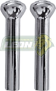SEGURO o BOTON DE PUERTA FORD CROMADO T/O CABEZA DE GOTA (JGO. c/2 pz.)