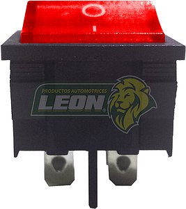 SWITCH TECLA SEMI CUADRADO 2.1x2.4 4T. ROJO