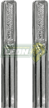 SEGURO o BOTON DE PUERTA VW 72-87 CROMADO ANTIRROBO T/O LISO (JGO. c/2 pz.)