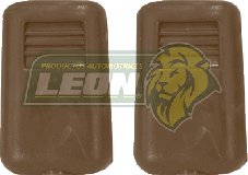 SEGURO o BOTON DE PUERTA NISSAN TSURU I, II PLASTICO CAFÉ T/O CABEZA CUADRADA (JGO. c/2 pz.)