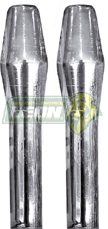 SEGURO o BOTON DE PUERTA VW 72-87 CROMADO ANTIRROBO T/O CONICO (JGO. c/2 pz.)