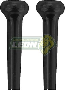 SEGURO o BOTON DE PUERTA VW SEDAN, CARIBE, ATLANTIC, GOLF A2, JETTA A2 88-92 PLASTICO NEGRO T/O CABEZA DE GOTA (JGO. c/2 pz.)