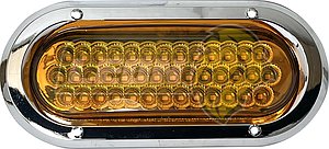 PLAFON OVALADO UNIVERSAL 27 LEDS 5.5x16 cm, 2.1x6.29” AMARILLO