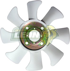 VENTILADOR PLASTICO FORD PK-UP, RANGER 2.9L. 6 Cil. 86-02 HO774A 8 ASPAS 8 HOYOS CENTRO DE METAL ØI: 6.7 cm, ØE: 39.7 cm