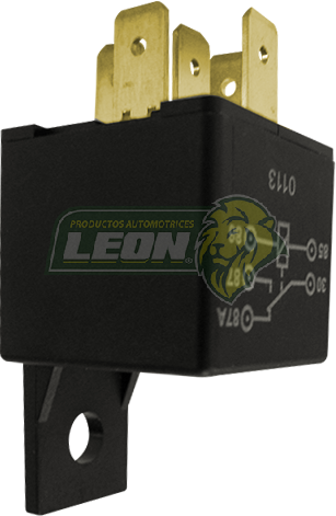 RELEVADOR (5 TERMINALES) P/ALARMA 587A 40A (RELAY)