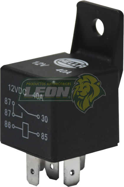 RELEVADOR (5 TERMINALES) 12V #30 40 AMP HELLA (RELAY)