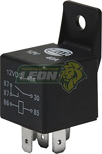 RELEVADOR (5 TERMINALES) 12V #30 40 AMP HELLA (RELAY)