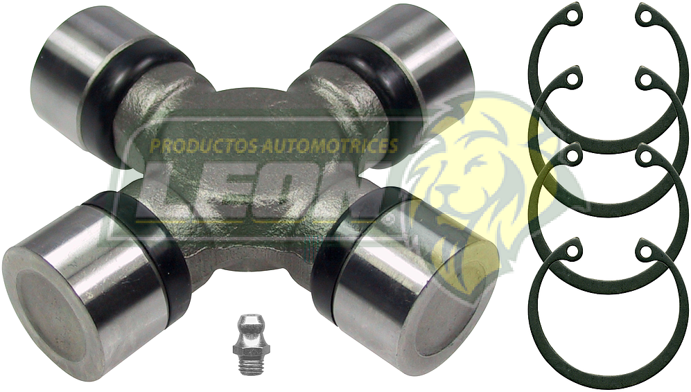 CRUCETA CARDAN UNIVERSAL CHRYSLER 6, 8C. 60-83, FORD 8C. 65-84, DODGE 2WD 82-95, JEEP 55-88, Ø: 1.063”-1.064" LADOS IGUALES C/SEGUROS (5-153X, 5-200, 1-0153, 1154, J5-121, 1001, 1004)