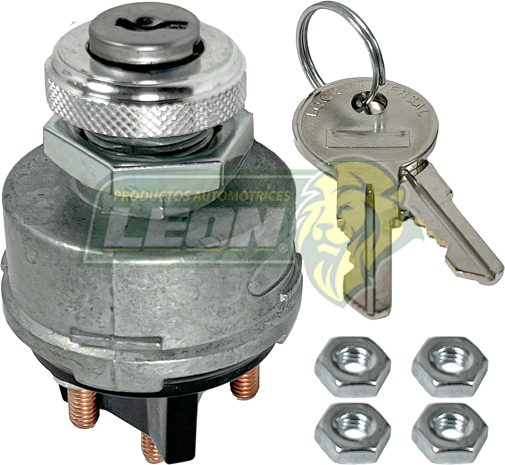 SWITCH DE ENCENDIDO IGNICION UNIVERSAL AUTO, CAMIONETA (JGO. c/2 LLAVES) (1214 37D001) MCA. CUB