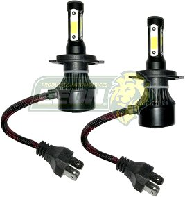 FOCO LED H4 ALTA Y BAJA SISTEMA COMPLETO 4 CARAS LED (JGO. c/2 pz.)