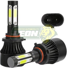 FOCO LED H11 ALTA Y BAJA SISTEMA COMPLETO 4 CARAS LED JGO