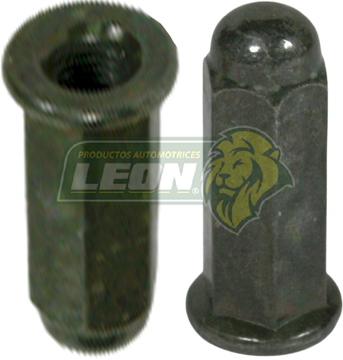 TUERCA HEXAGONAL 6MM P/ESCAPE DE MOTONETA, HEX. 3/8 LGO 30 MM T/BELLOTA. VERDE (MINIMO BOLSA C/5 PZ.)