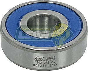 BALERO 6302 2RS TAPAS DE NEOPRENO RIGIDO 15x42x13 mm