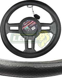 FUNDA P/VOLANTE PIEL AUTOMOTRIZ MEDIANO "NEGRO"
